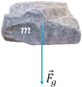 Force of gravity on a falling object